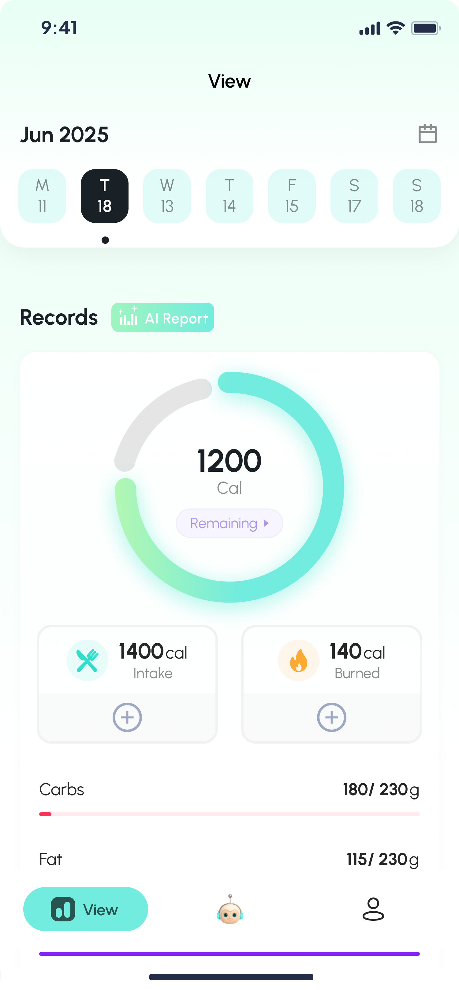 Health Records Tracking - Calorie & Nutrition Monitor